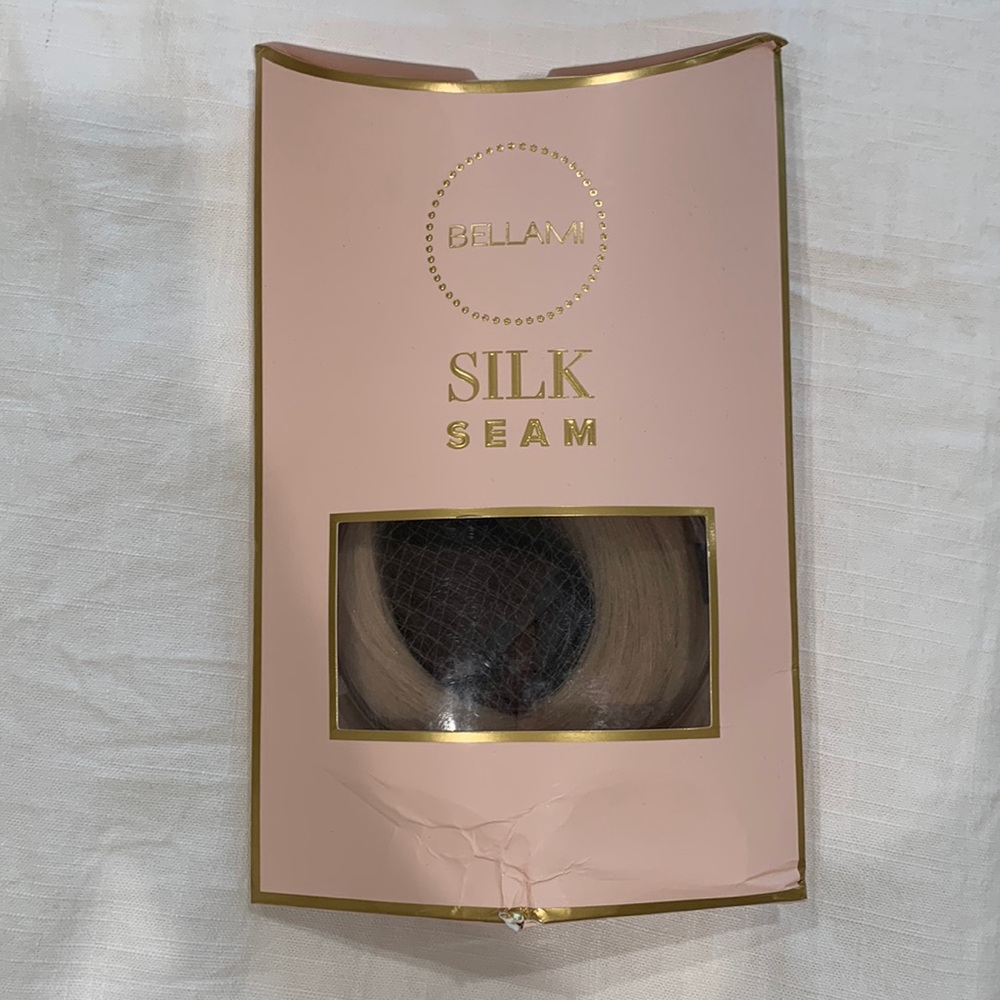 Bellami Silk Seam 18” Clip-In Extensions, Rooted Walnut Brown/Ash Blonde #3/#60